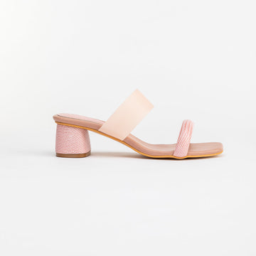 SOFT PINK BLOCK HEELS
