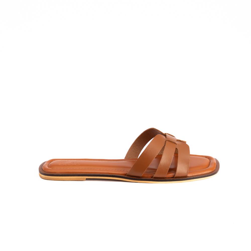 Cinnamon Brown Cushioned Sole Flats