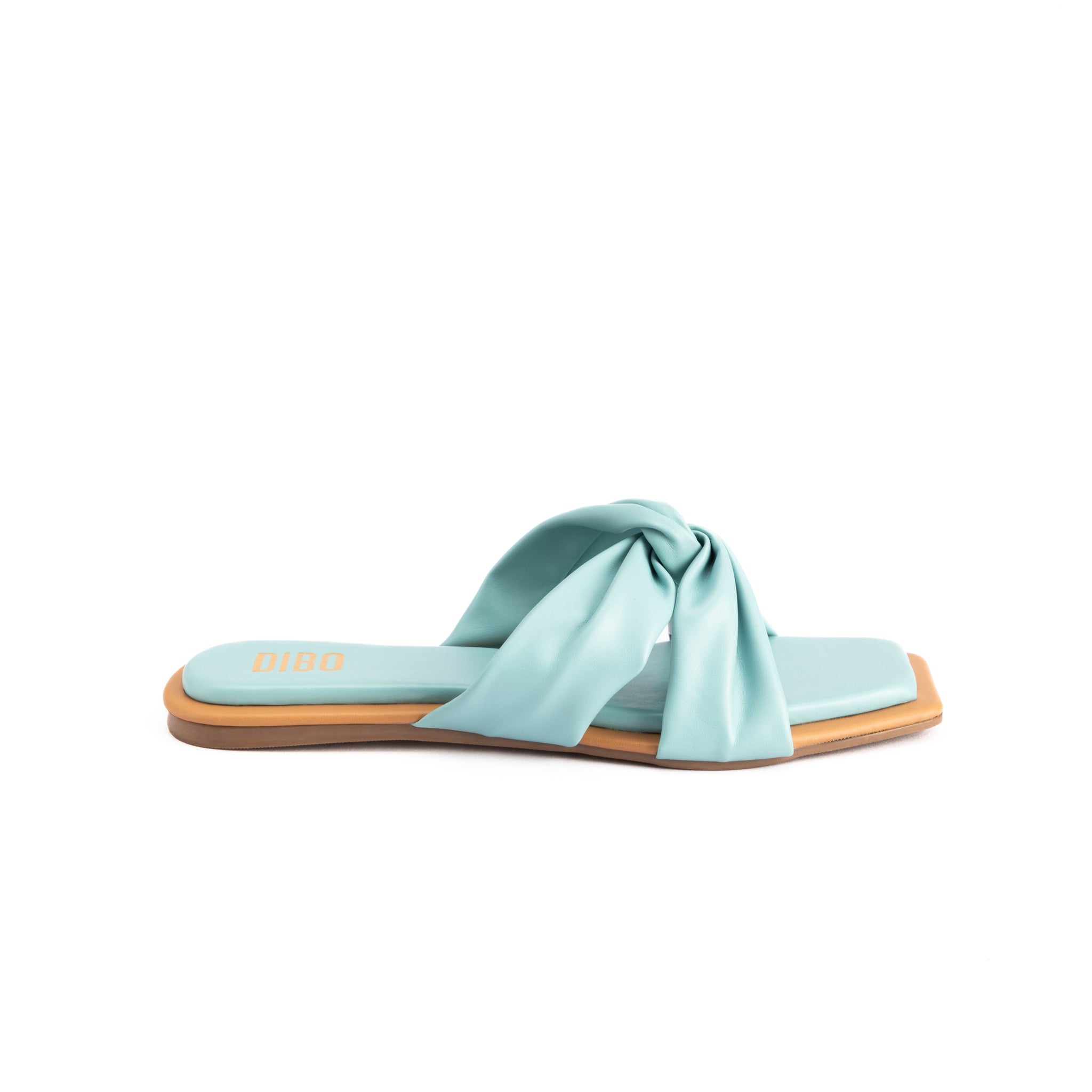 LIGHT BLUE CROSS TIE FLATS