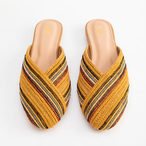 Moroccan Embroidered Mules