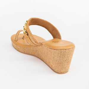 Brandy Punch Brown Toe-Ring Wedges