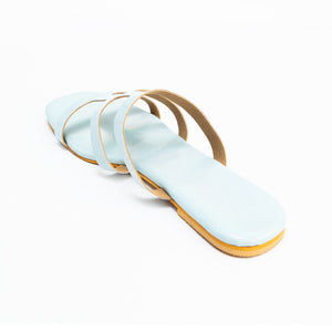 Baby Blue Flat Sandals